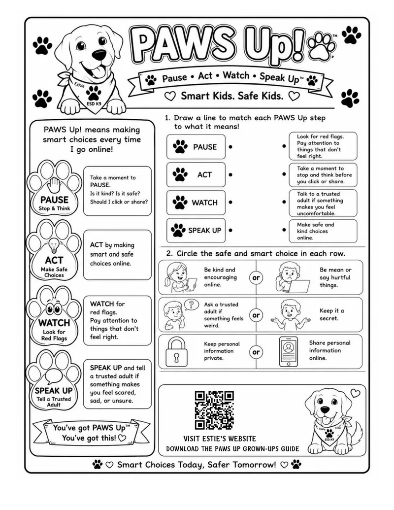 PAWS Up™ Activity Sheet