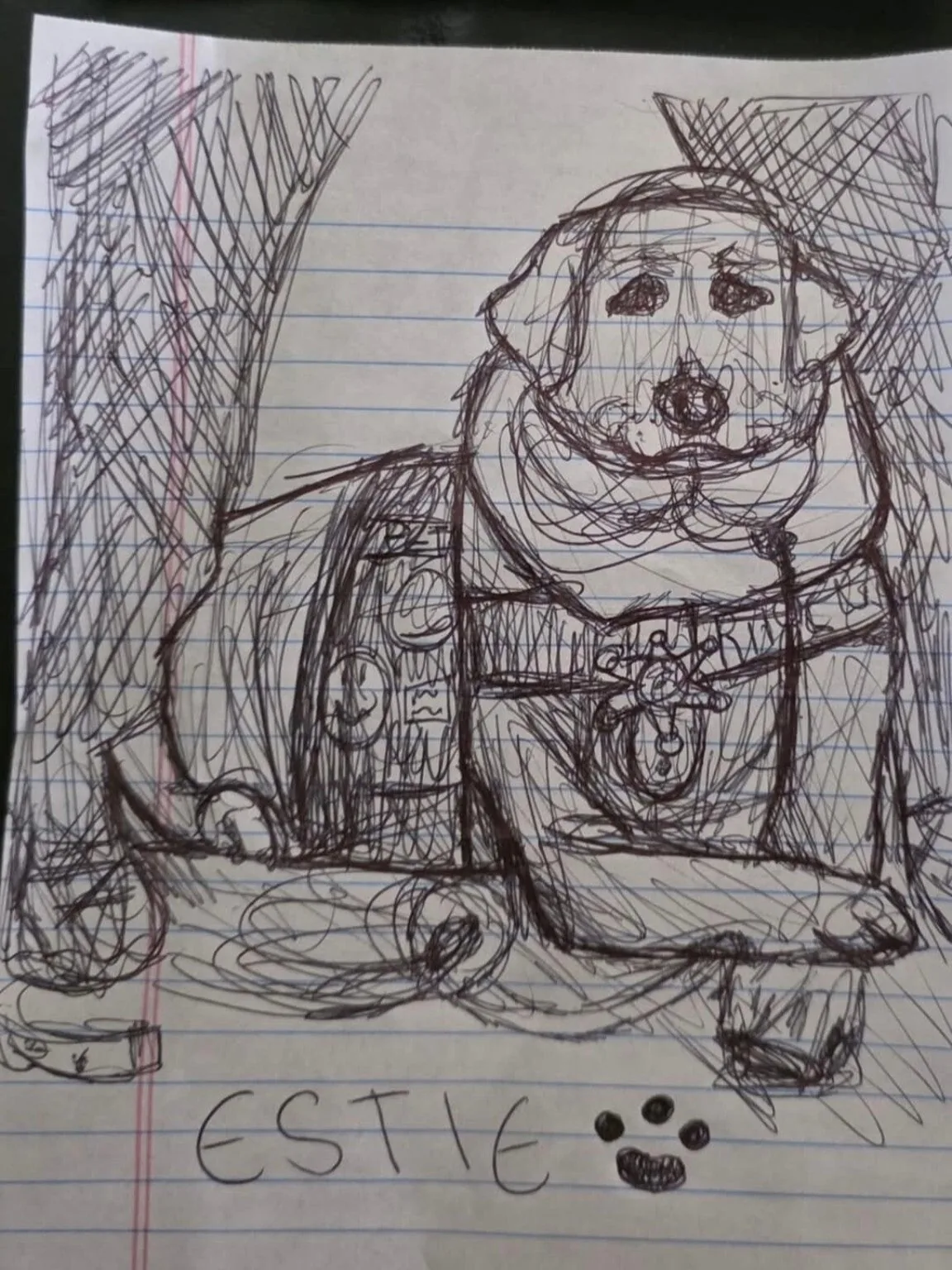 Artwork of Estie by a young fan