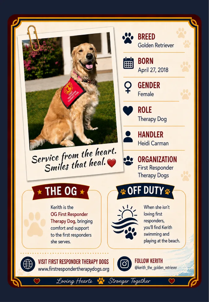 Kerith trading card back
