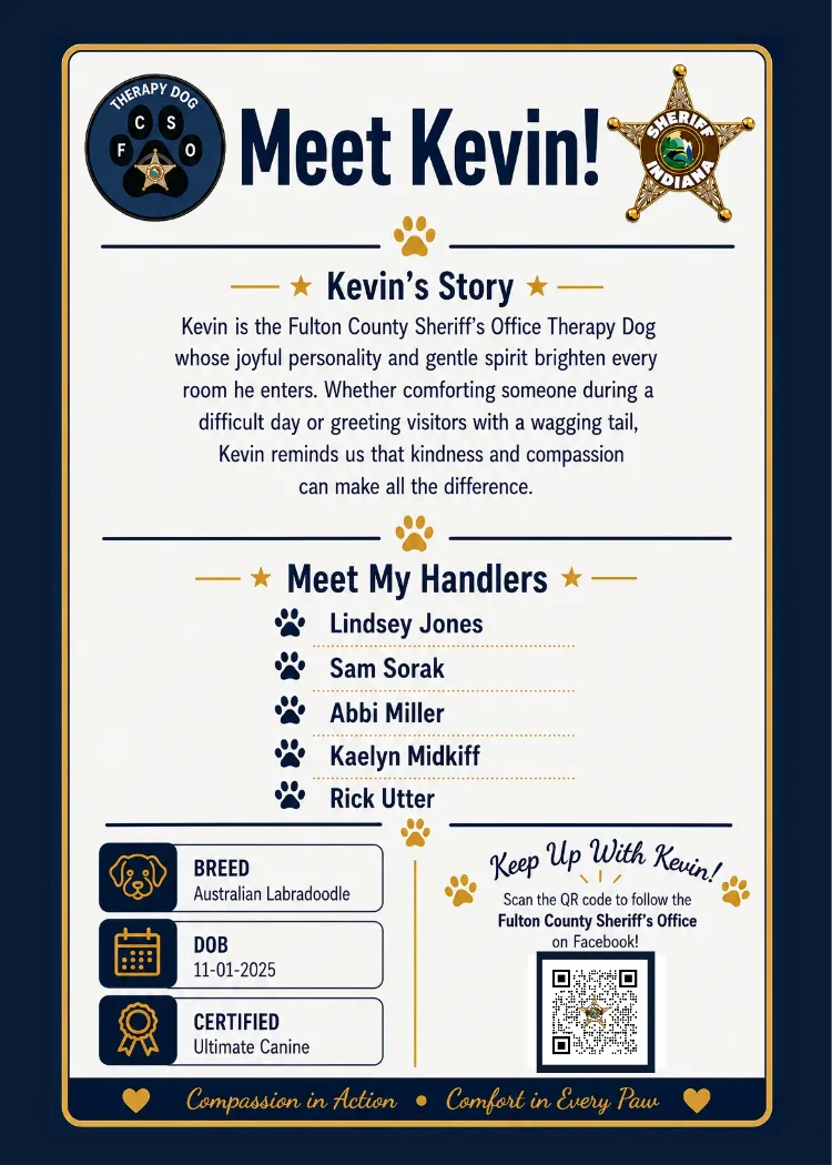 Kevin trading card back