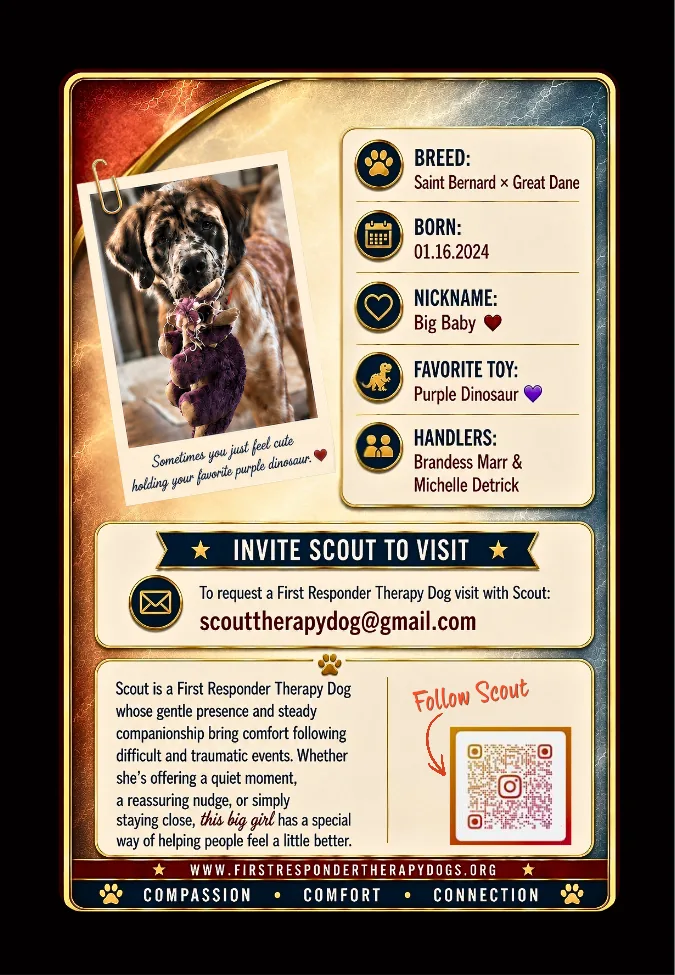 Scout trading card back