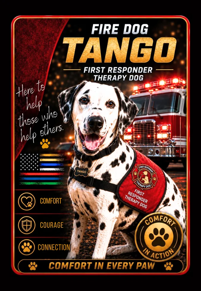 Tango trading card front