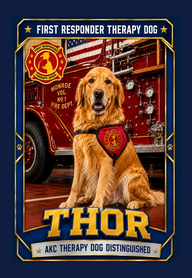 Thor trading card front
