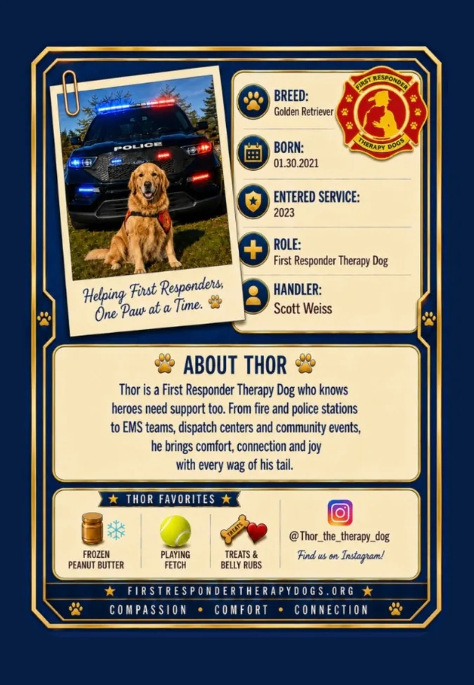 Thor trading card back