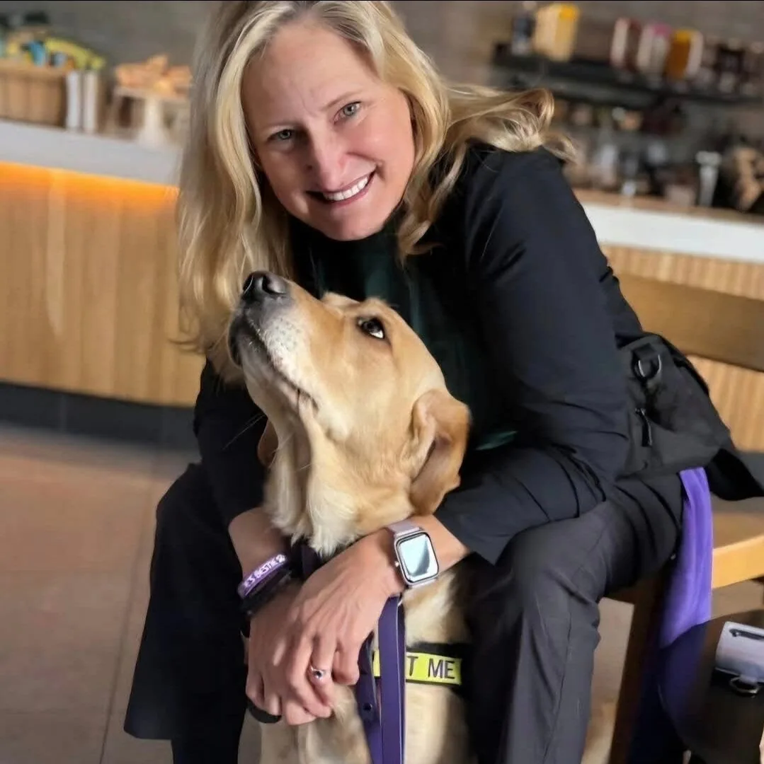 Sgt. Laura Grantham with Estie