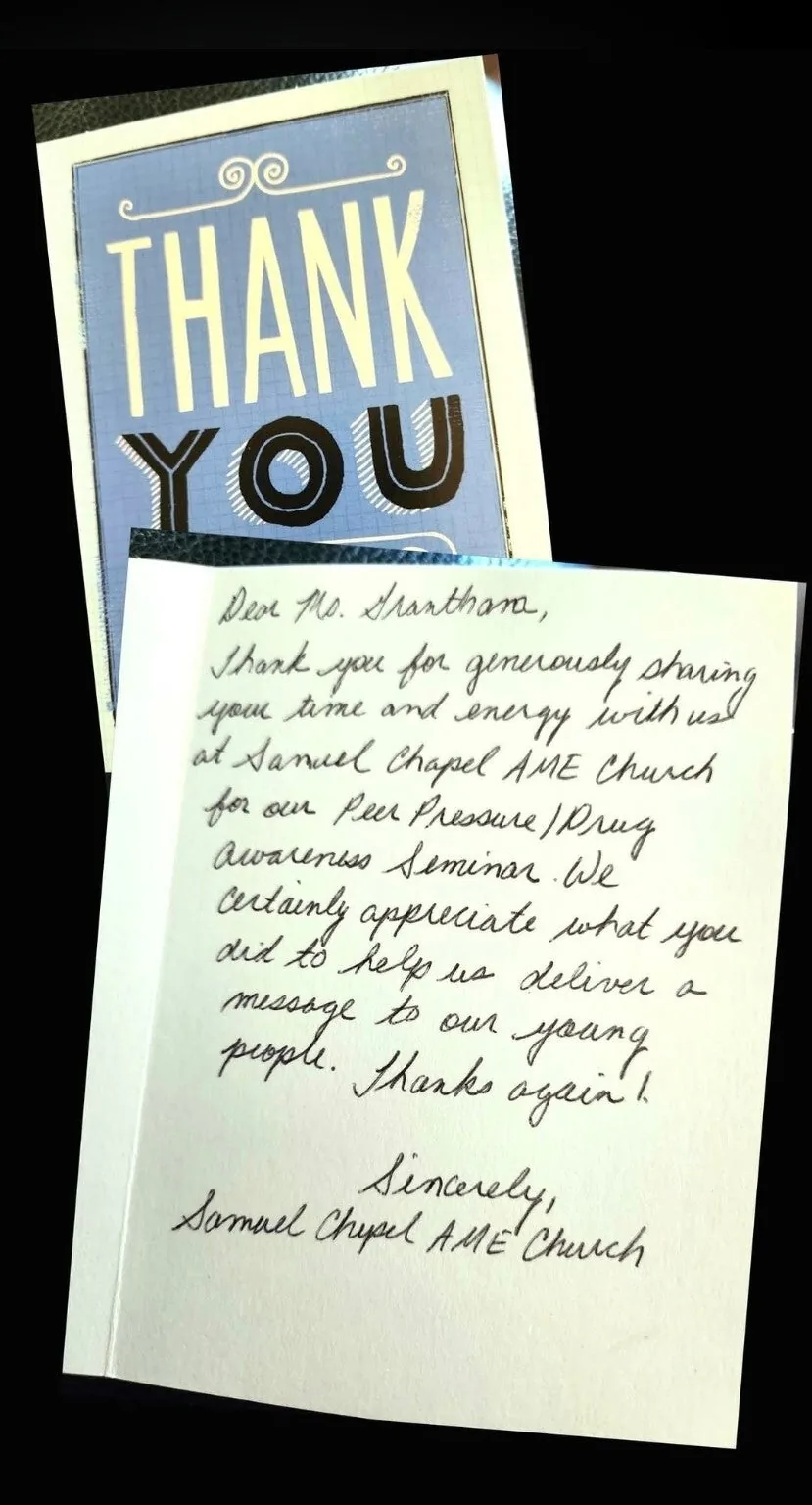 Thank-you letter to Estie